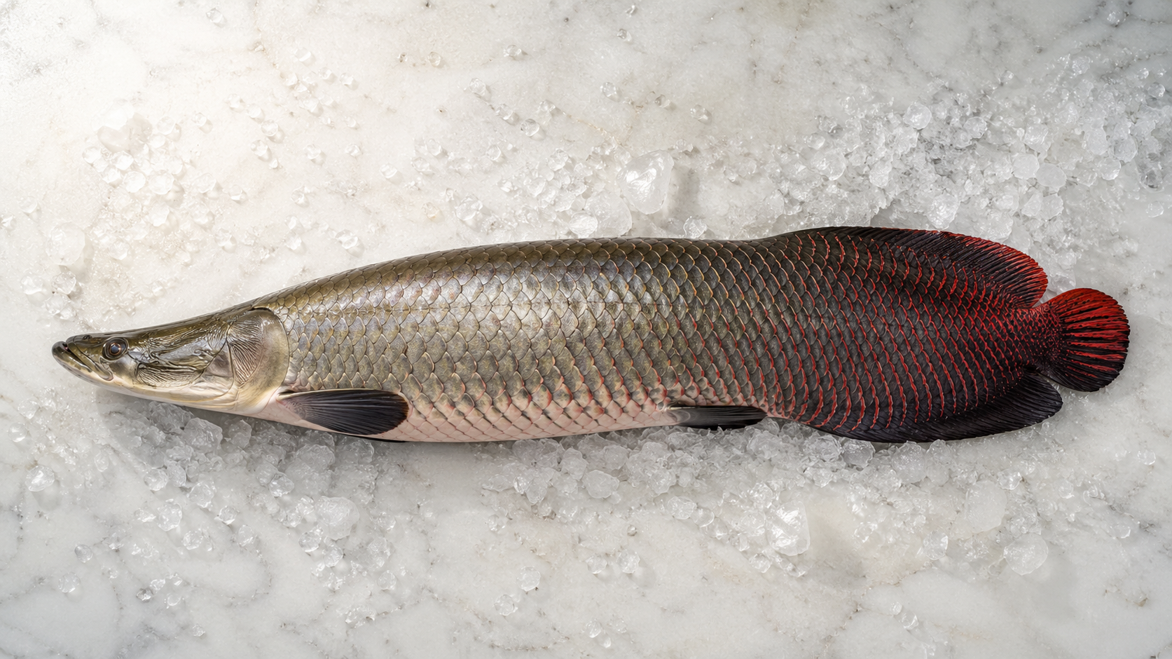 Foto de Pirarucu, peixe associado aos rios amazônicos